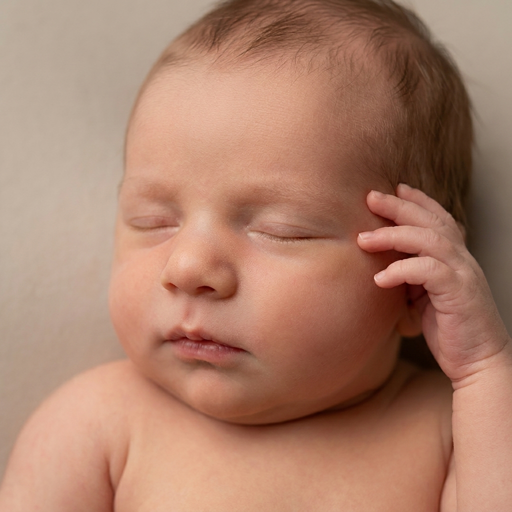Photoreal newborn portrait 3